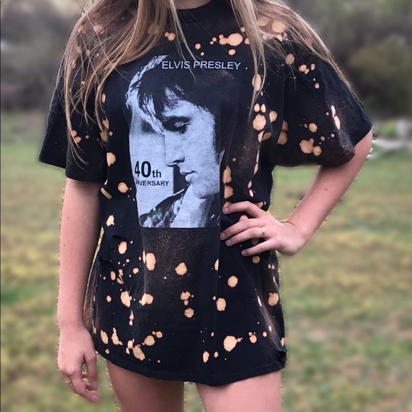 Elvis Presley distressed oversized tee - Picture 1 of 1